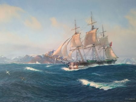 Rounding the Cape - Running before a Growing Gale - Jenny Morgan RSMA Online Hot Sale