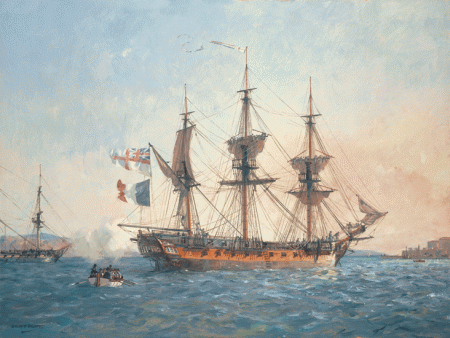 HMS Surprise - Captured French ship, rated Fifth-Rate - Geoff Hunt on Sale