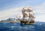 HMS Aimable off Antigua, 1795 - Roy Cross RSMA For Cheap