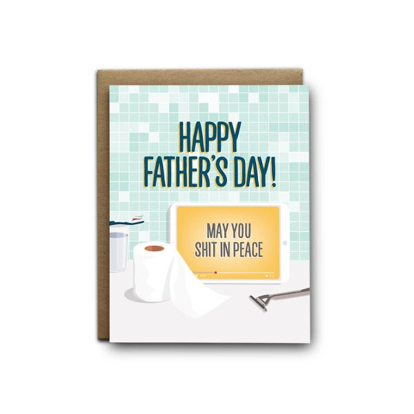 I ll Know It When I See It - May You Shit In Peace Greeting Card Online Sale