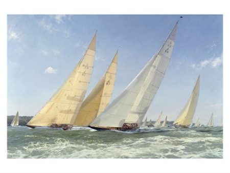 Race Start off Cowes, America s Cup Jubilee, August 2001 - Steven Dews Online Sale