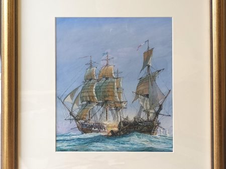 Tyger - Frigate action in the Baltic - Geoffrey Huband Cheap