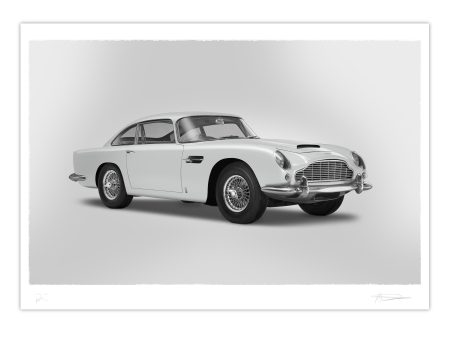 Aston Martin DB5 Vantage - Alan Thornton - Art Screen Print - 3 4 Angle View Online Hot Sale