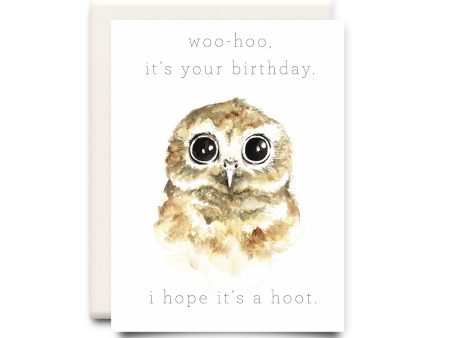 Inkwell Cards - Hope it s a Hoot | Birthday Greeting Card Hot on Sale