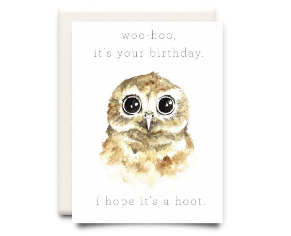 Inkwell Cards - Hope it s a Hoot | Birthday Greeting Card Hot on Sale