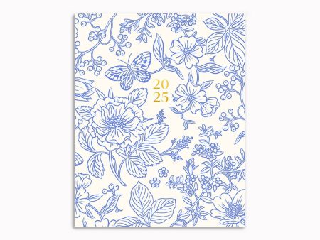 Linden Paper Co. - Blue Garden | 2025 Monthly Planner on Sale