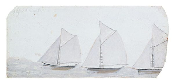 Three Sailing Boats in a Line - Alfred Wallis Supply