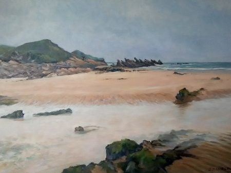 Rocks, Sea and Beach, North Cornwall - Jenny Morgan RSMA For Discount