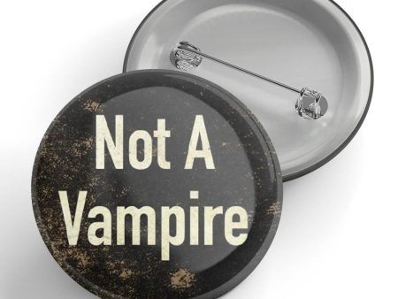 Black River Letterpress & Paper Co. - Not A Vampire Button Online Hot Sale