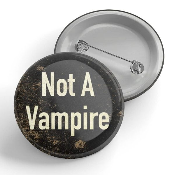 Black River Letterpress & Paper Co. - Not A Vampire Button Online Hot Sale