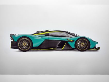 Aston Martin Valkyrie - Alan Thornton - Art Screen Print - Gold Edition Online now