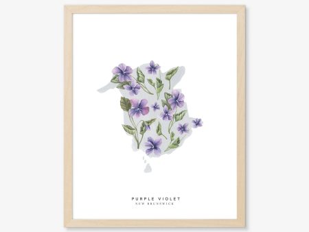 Natasha Vanderburg Co. - New Brunswick Purple Violet Art Print Online Hot Sale