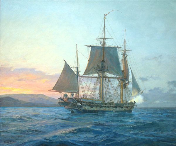 HMS Beagle off the Galapagos - Geoff Hunt For Cheap