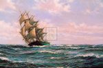 The Green Clipper  Matilda Wittenbach  - Montague Dawson For Cheap