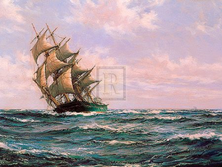 The Green Clipper  Matilda Wittenbach  - Montague Dawson For Cheap