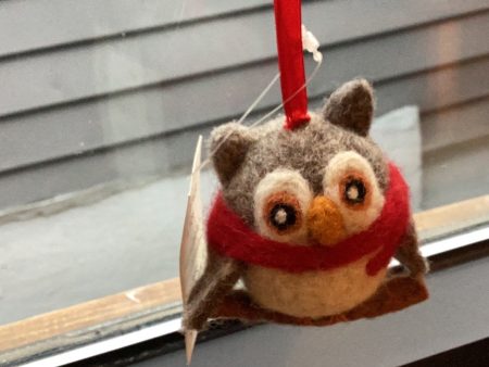 Wool Owl Ornament For Sale