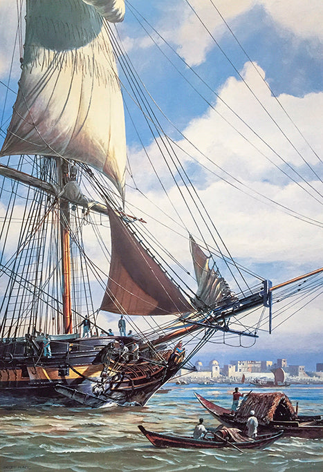 Geoff Hunt PPRSMA - HMS Surprise off Calcutta Online Sale