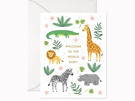 Linden Paper Co. - Safari Baby Card on Sale