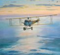 Roy Cross Aviation Art - LVG B type - the first German bombing raid on the UK Supply