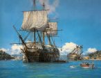 HMS Trusty in English Harbour, Antigua - Geoff Hunt For Sale