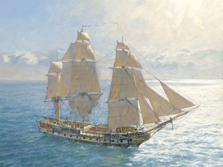 Flying Kites - HMS Surprise under Royals and Stunsails Online Sale