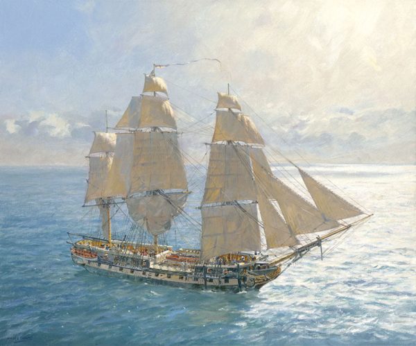 Flying Kites - HMS Surprise under Royals and Stunsails Online Sale