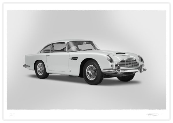 Aston Martin DB5 Vantage - Alan Thornton - Art Screen Print - 3 4 Angle View Online Hot Sale