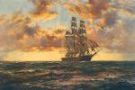 The Tall Ship - Clipper Kaisow - Montague Dawson Online Hot Sale