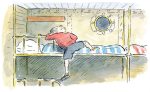 Bunk bed at Sea - Edward Ardizzone For Sale